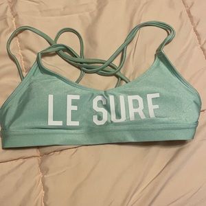 Blue bathing suit top